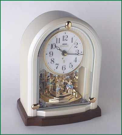 HW593W：セイコー「エンブレム」置き時計