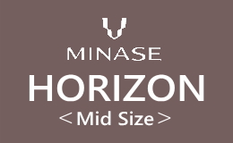 ミナセ「HORIZON/Mid Size」のロゴマーク
