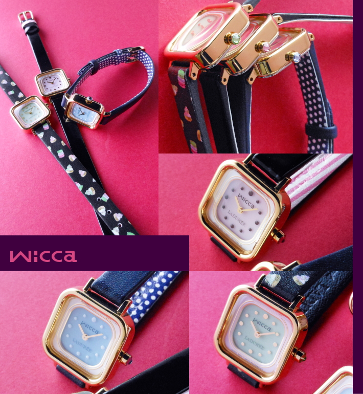 ウィッカ×ラデュレのコラボ限定発売腕時計イメージ