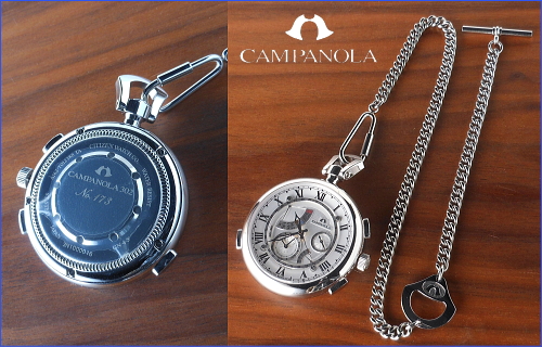CTR57-1181「カンンパノラ」懐中時計の裏蓋と全体イメージ画像