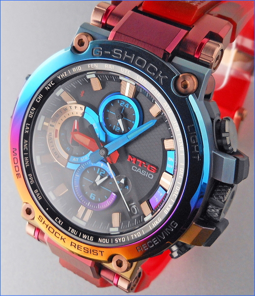 G-SHOCK MTG-B1000VL-4AJR レインボーIP「火山雷」