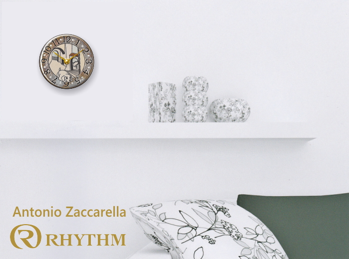 ZC907-003/アントニオ・ザッカレラの掛け・置き兼用時計の掛け時計使用イメージ画像