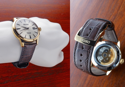 SEIKO「プレザージュ」SARY126の装着画像とバンドの画像